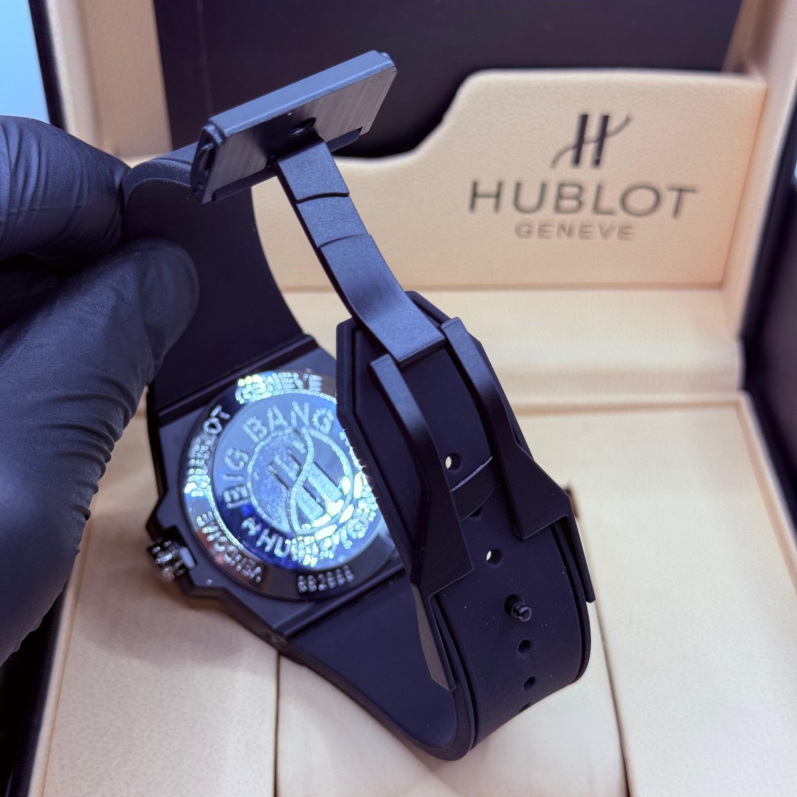 Hublot Mafia diamond cut  full black