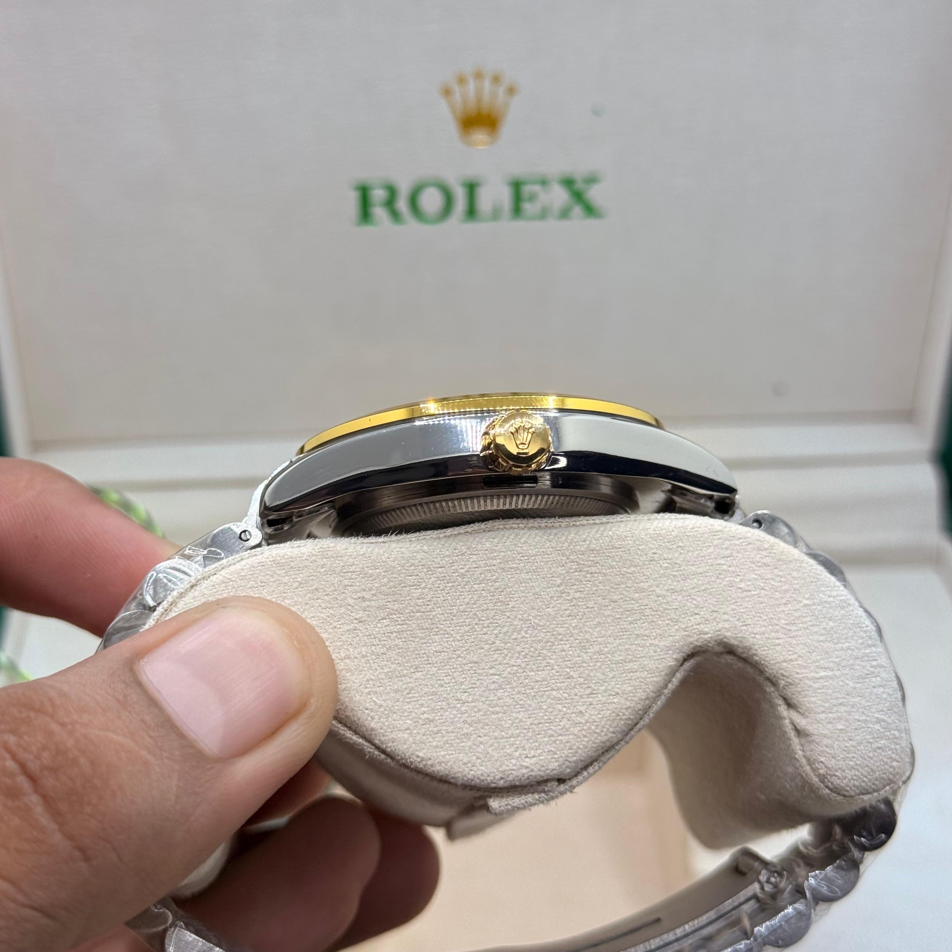Rolex oyster truetone with blue dial