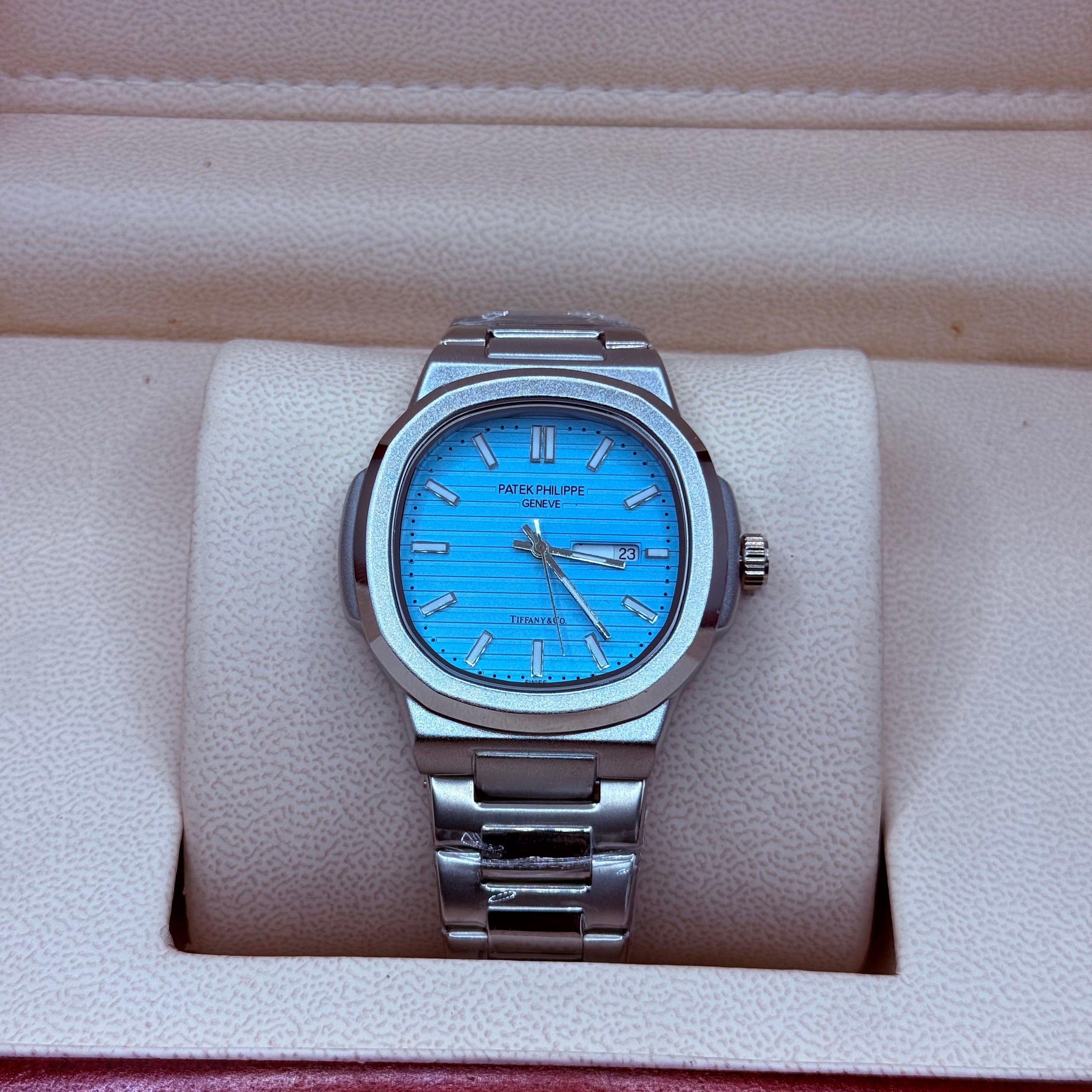 Patek philip silver with tifny  dial