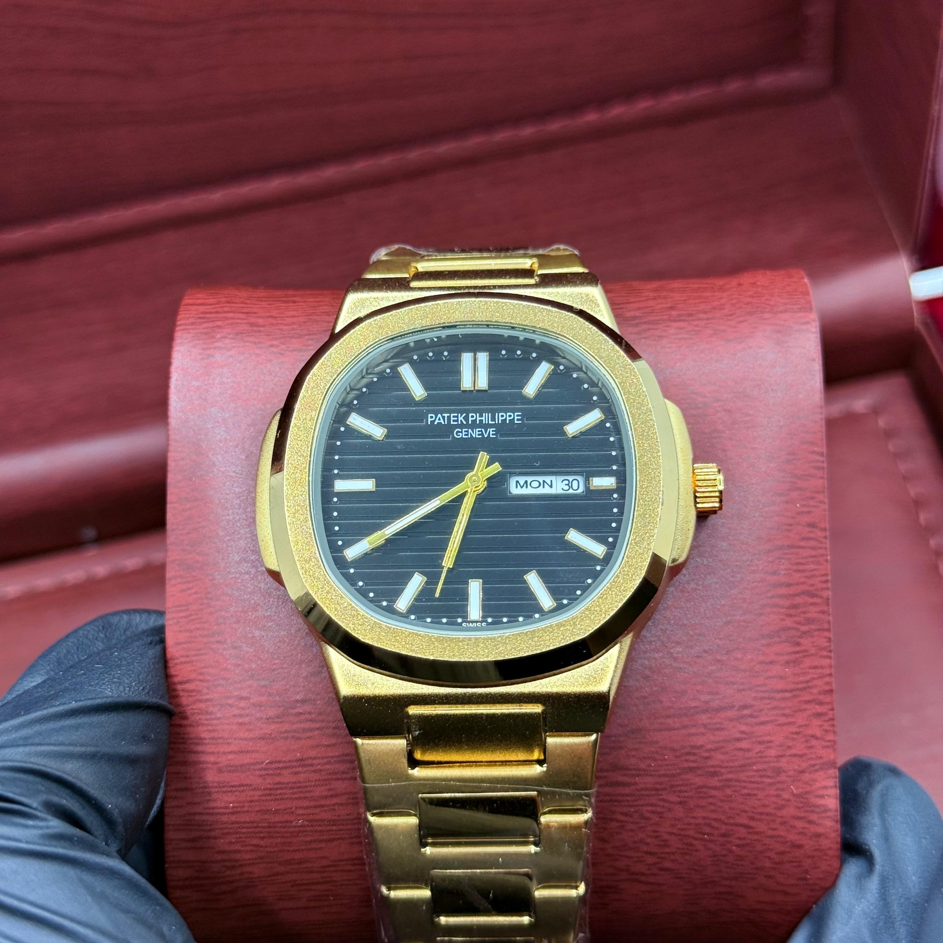 Patek philip golde. With black dial