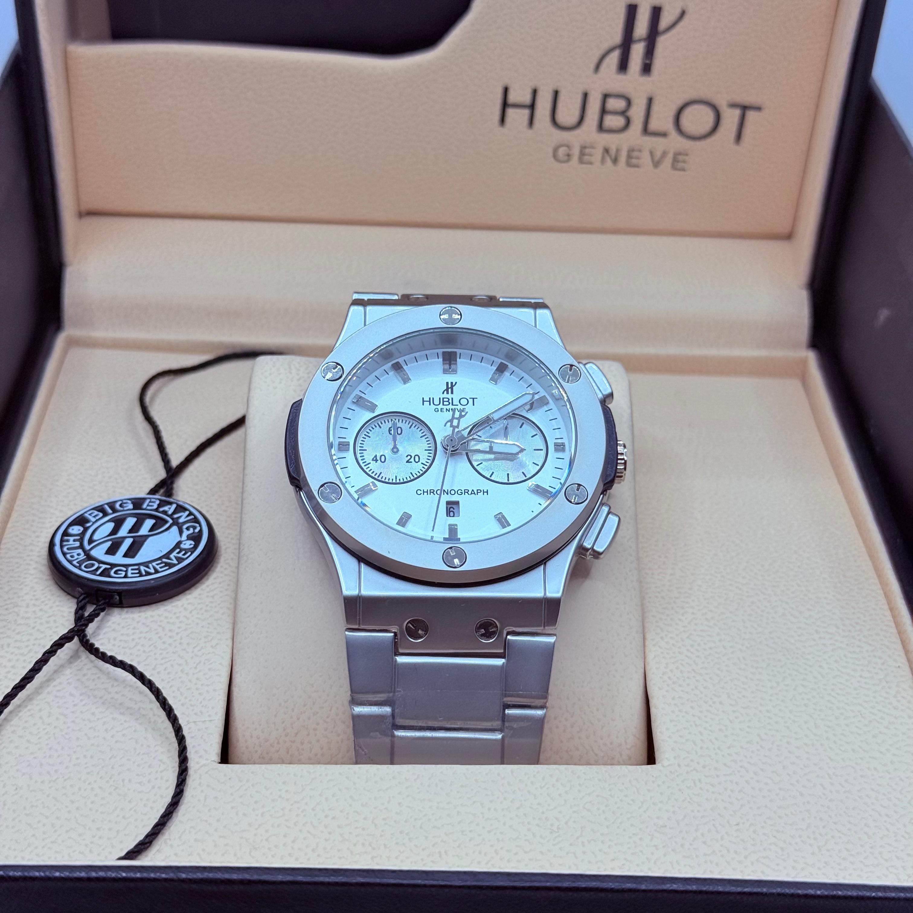 Hublot circle dail white  colour