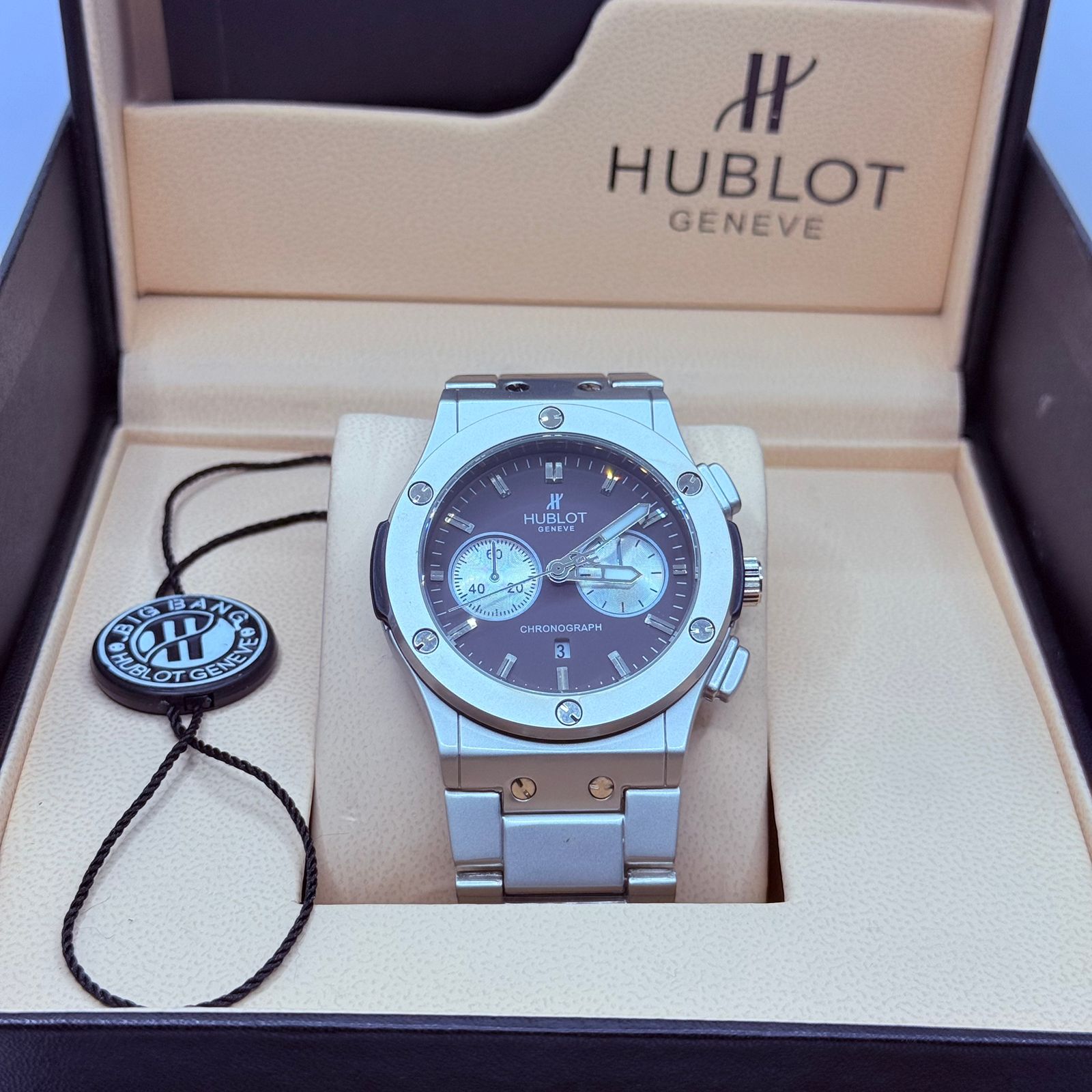 Hublot circle dail brown colour