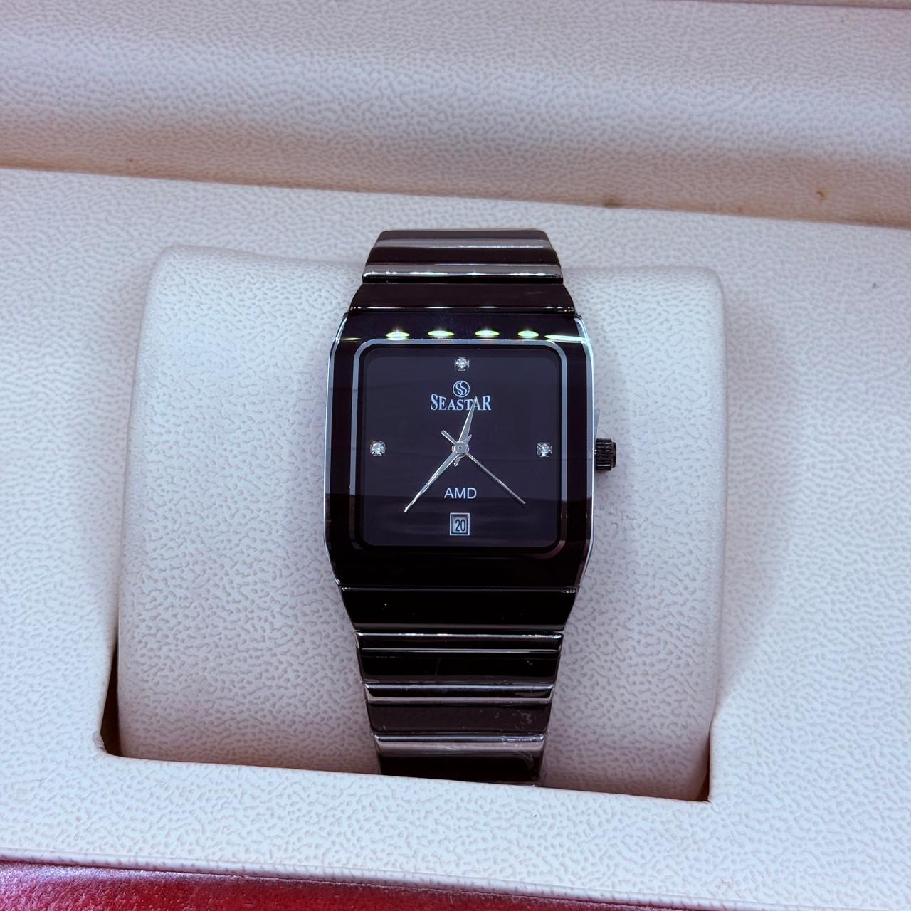 Rado style seastar watch Black With Black Dial