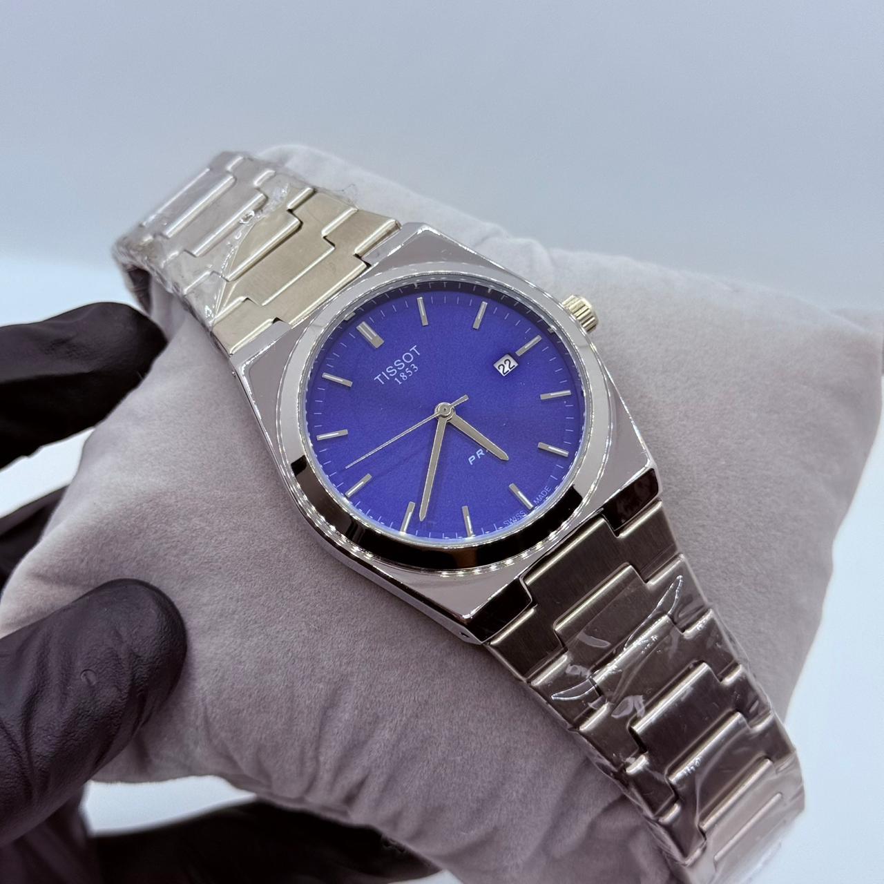 Tissot Prx 1853 Silver with Blue dail